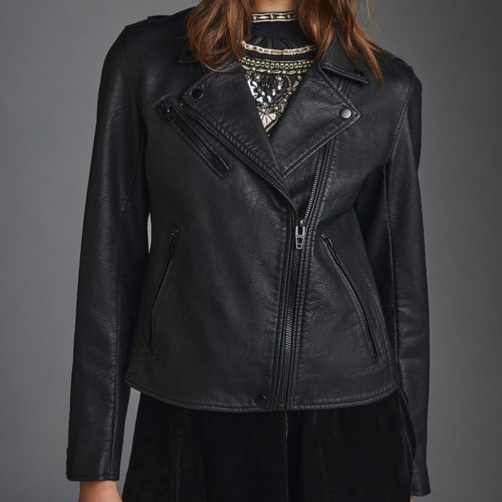 Anthropologie [BLANKNYC] Faux Moto Leather Jacket